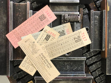 Load image into Gallery viewer, J -  Letterpress guided tour - Remembering the bus ticket/记忆中的巴士车票(Eng/Chn)
