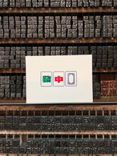 Load image into Gallery viewer, Letterpress A6 display card - Mahjong tiles
